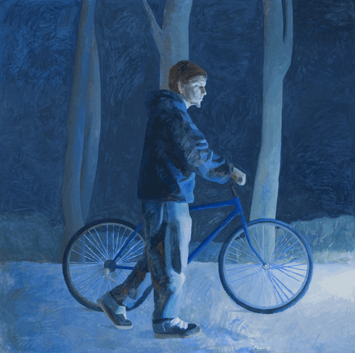 Cyclist at Night