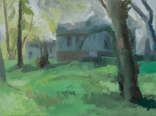 Morning, House and Trees